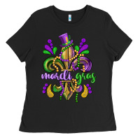 Mardi Gras Fleur De Lis Ladies Tee | Teevron
