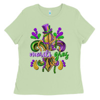 Matcha mardi gras fleur de lis Ladies Tee - CowGirlArtShop