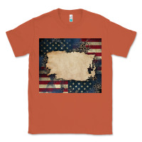 Copper American flag add your text Classic Tee - CowGirlArtShop