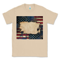 Mushroom American flag add your text Classic Tee - CowGirlArtShop