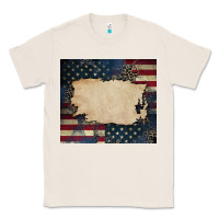 Natural American flag add your text Classic Tee - CowGirlArtShop