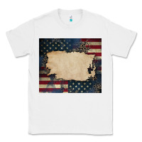 White American flag add your text Classic Tee - CowGirlArtShop