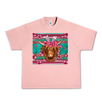 Salmon easter longhaired cow Urban Heavy Tee - Jasminsmagicworld