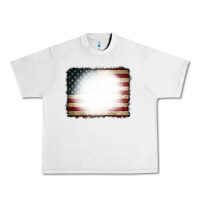 Lunar Rock American Flag Bleach Effect Urban Heavy Tee - CowCowDesign
