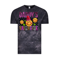 Cloud Black daddys valentine olivia Vintage Tee - OliviaCreatesArt