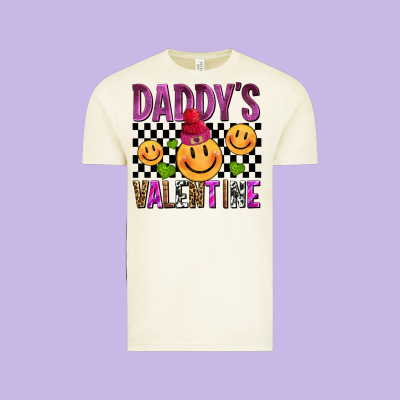 Daddys Valentine Olivia Vintage Tee Designed By Oliviacreatesart