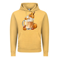 Vintage Mustard Fall Coffee Vintage Hoodie - FaDigitalArtStudio