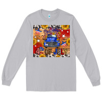 Moon Dust Fourth Of July Truck Long Sleeve Tee - FaDigitalArtStudio