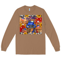Toasted Coconut Fourth Of July Truck Long Sleeve Tee - FaDigitalArtStudio