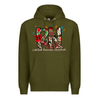 Army Green RN Licensed Practical Nurse Premium Hoodie - CowhideDigitalArt