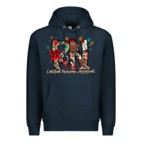 Navy RN Licensed Practical Nurse Premium Hoodie - CowhideDigitalArt