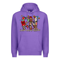 Purple RN Licensed Practical Nurse Premium Hoodie - CowhideDigitalArt