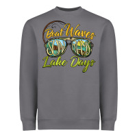 Storm boat waves sun rays lake days Heavyweight Sweatshirt - BarkalooDesign