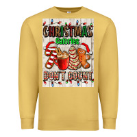 Antique Gold Christmas calories dont count Premium Sweatshirt - AdoDesignShop