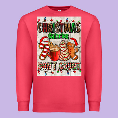 Christmas Calories Dont Count Premium Sweatshirt Designed By Adodesignshop