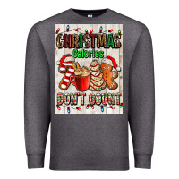 Charcoal Heather Christmas calories dont count Premium Sweatshirt - AdoDesignShop