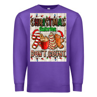 Purple Christmas calories dont count Premium Sweatshirt - AdoDesignShop