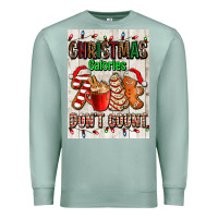 Seafoam Christmas calories dont count Premium Sweatshirt - AdoDesignShop