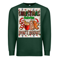 Sports Green Christmas calories dont count Premium Sweatshirt - AdoDesignShop