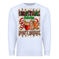 White Christmas calories dont count Premium Sweatshirt - AdoDesignShop