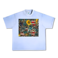 Grape Ice America Flag Leopard Gemstone Sunflower Urban Heavy Tee - CowCowDesign