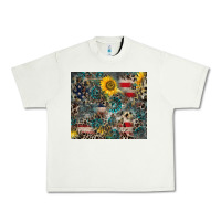 Pistachio America Flag Leopard Gemstone Sunflower Urban Heavy Tee - CowCowDesign