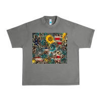 Tornado America Flag Leopard Gemstone Sunflower Urban Heavy Tee - CowCowDesign