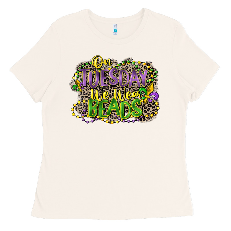 On Tuesday We Wear Beads Ladies Tee by CowGirlArtShop | Teevron