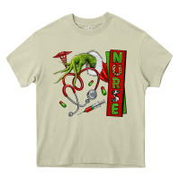 Mossy Christmas Character Heavy Core Tee - NancyCooperArtShop