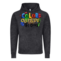 Vintage Black Color outside the lines Vintage Hoodie - FaDigitalArtStudio