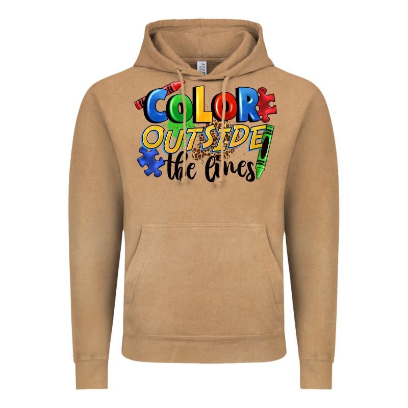 Color Outside The Lines Vintage Hoodie by FaDigitalArtStudio | Teevron