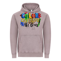 Vintage Zinc Color outside the lines Vintage Hoodie - FaDigitalArtStudio
