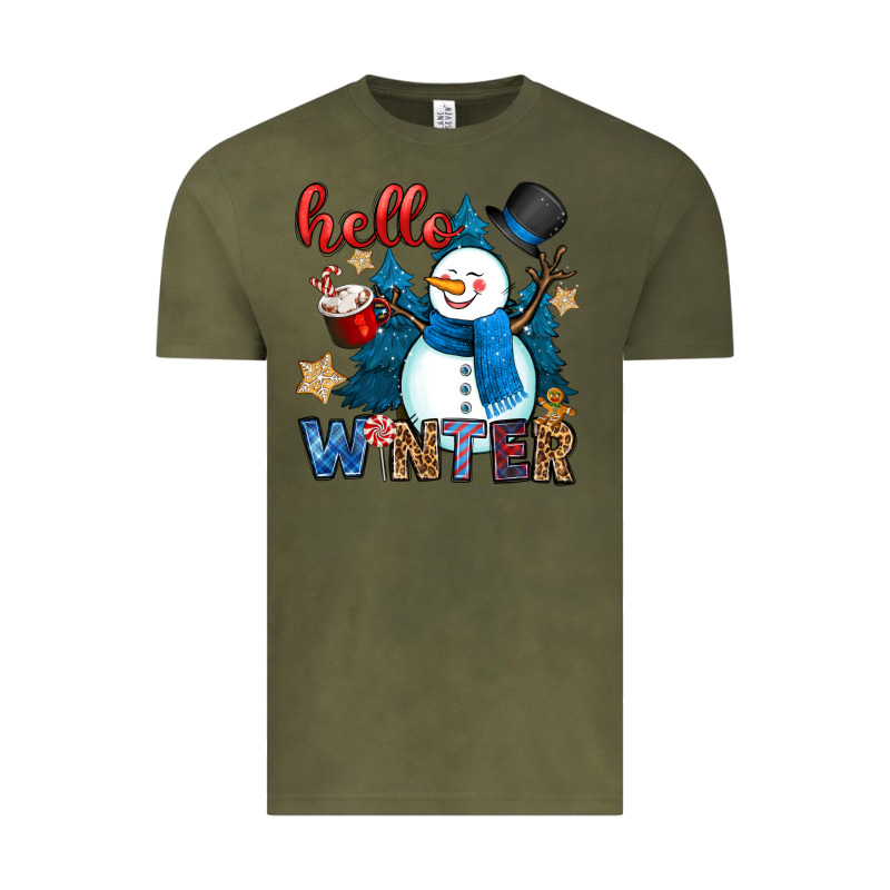 Hello Winter Vintage Tee by OliviaCreatesArt | Teevron