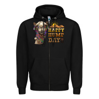 Black happy hump day camel Zipper Hoodie - BarkalooDesign