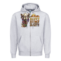 Heather Grey happy hump day camel Zipper Hoodie - BarkalooDesign