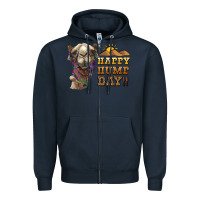 Navy happy hump day camel Zipper Hoodie - BarkalooDesign