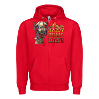 Red happy hump day camel Zipper Hoodie - BarkalooDesign