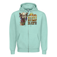 Seafoam happy hump day camel Zipper Hoodie - BarkalooDesign