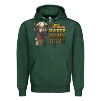 Sports Green happy hump day camel Zipper Hoodie - BarkalooDesign