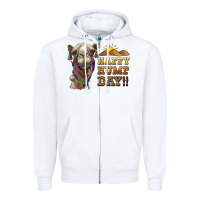White happy hump day camel Zipper Hoodie - BarkalooDesign