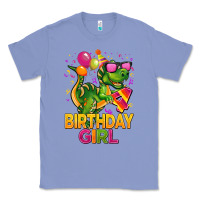 Colony Blue 4th birthday girl t rex pink Classic Tee - CowGirlArtShop