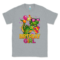 4th Birthday Girl T Rex Pink Classic Tee | Teevron