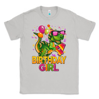 Moon Dust 4th birthday girl t rex pink Classic Tee - CowGirlArtShop