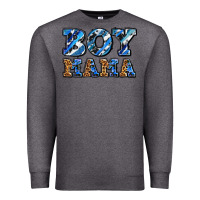 Charcoal Heather boy mama Premium Sweatshirt - AdoDesignShop