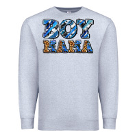 Heather Grey boy mama Premium Sweatshirt - AdoDesignShop