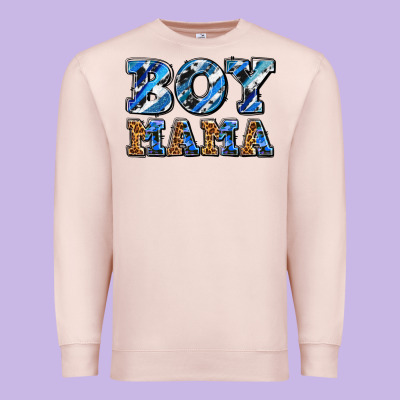 Boy Mama Premium Sweatshirt Designed By Adodesignshop