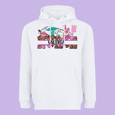 Nurse Custom Name Heavyweight Hoodie Designed By Adodesignshop