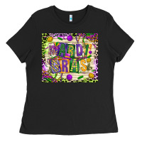 Black mardi gras Ladies Tee - CowGirlArtShop