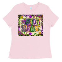 Bubblegum Pink mardi gras Ladies Tee - CowGirlArtShop