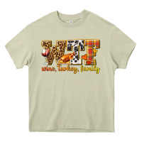 Mossy WTF Wine Turkey Family Heavy Core Tee - texasbilliewilder